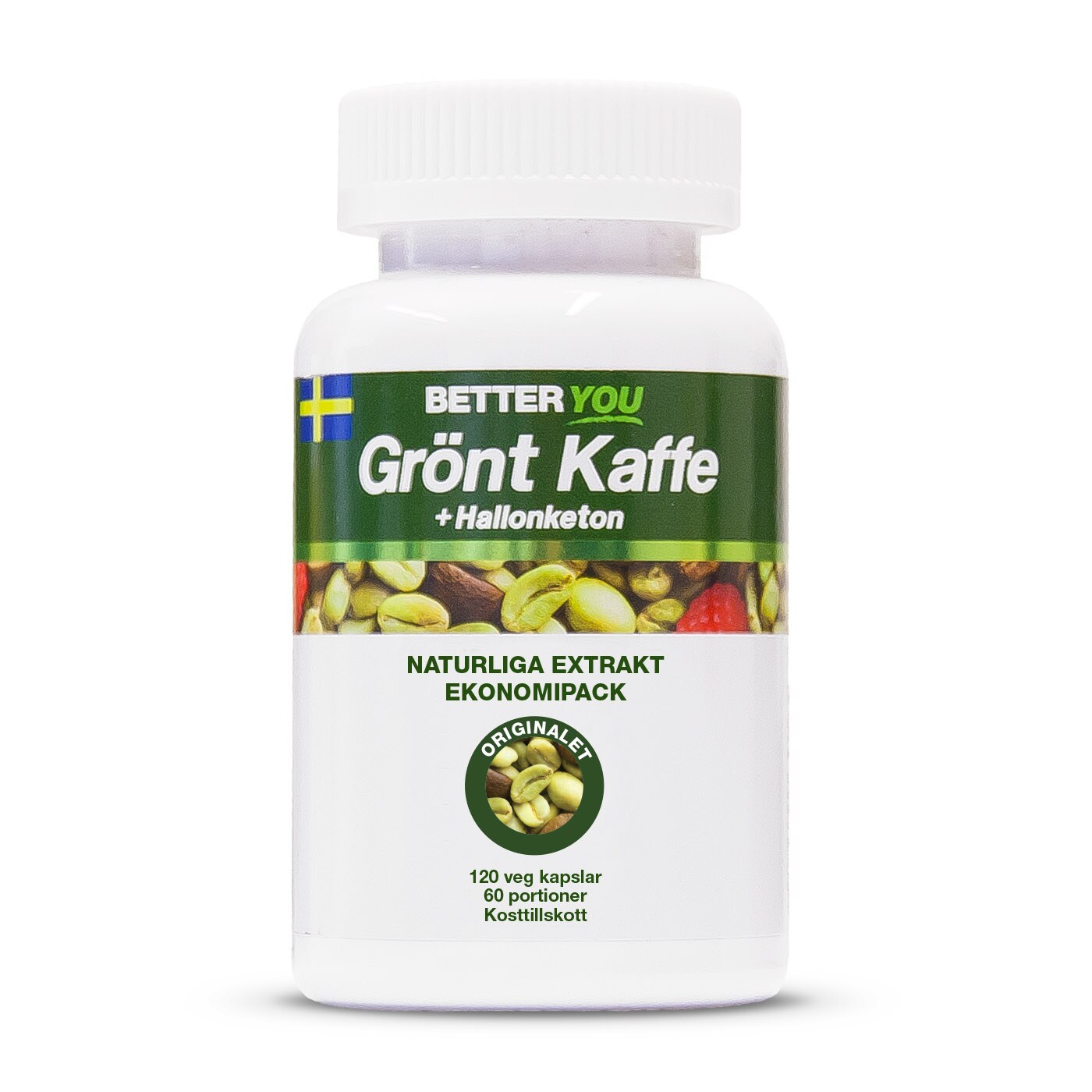 Grönt Kaffe + Hallonketon