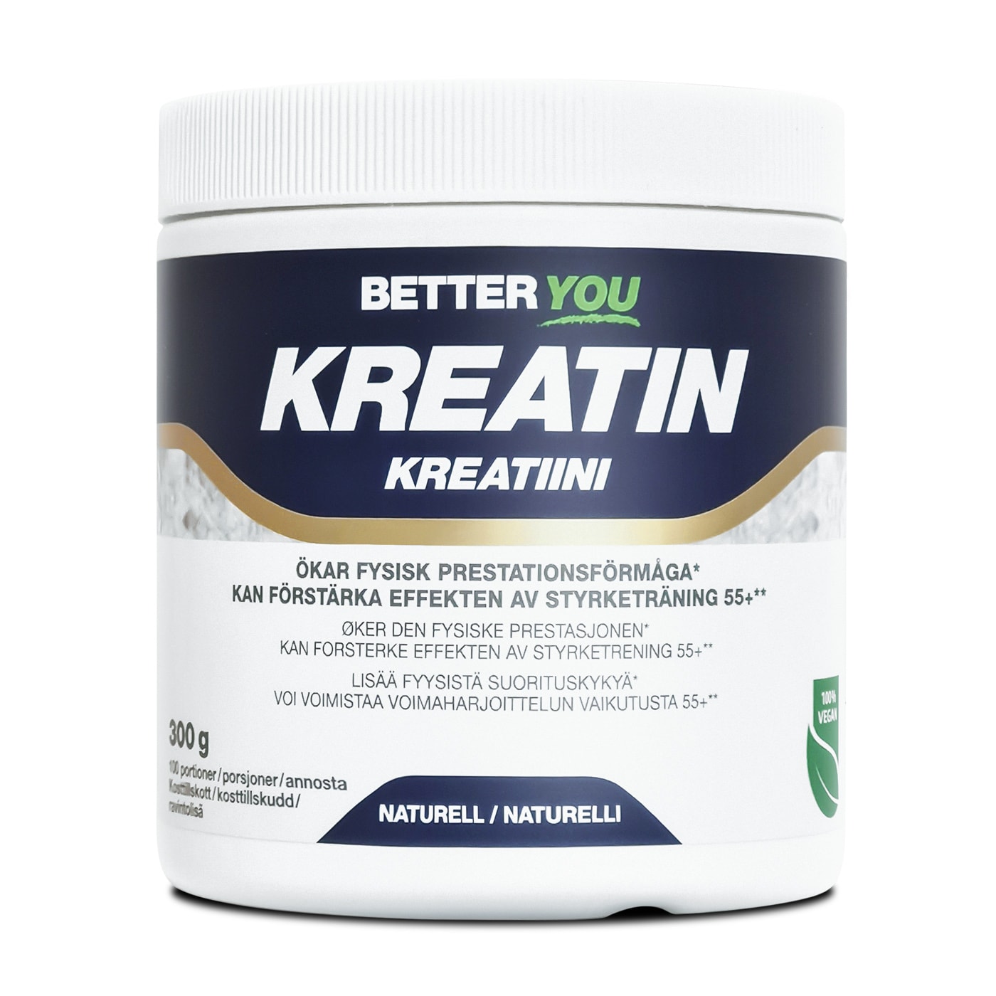 Kreatinpulver 300 g - Naturell
