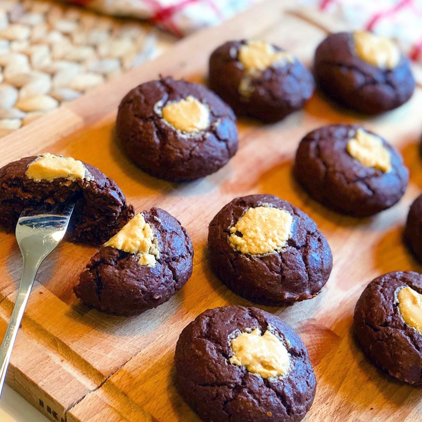 Proteinrika choklad & jordnötsmuffins