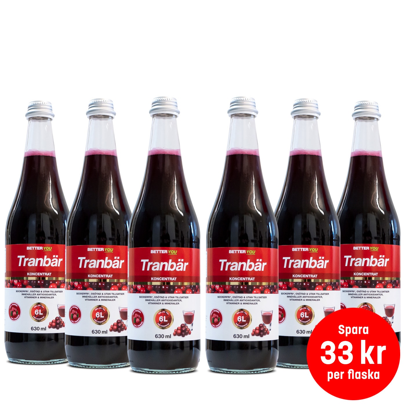 Tranbärsjuice 630 ml