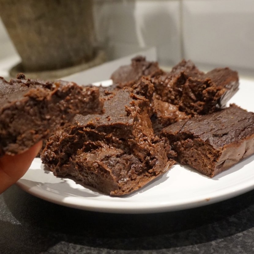 Längfors kladdiga protein brownie